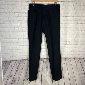 Vintage Levi’s Black Dacron Polyester Pants Trousers size W36 L32 Made in USA